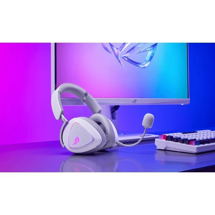 Навушники ASUS ROG Delta II White (90YH03W0-BHUA10) (UA) ; Призначення: для телефону, для