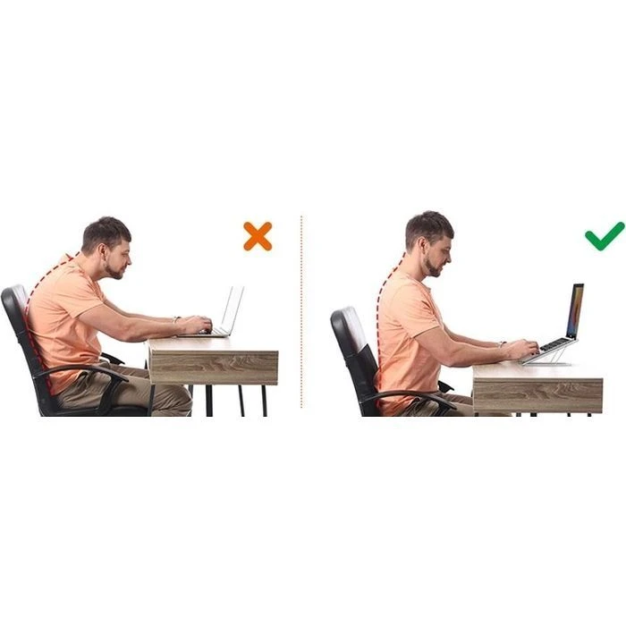 Підставка для ноутбука Choetech до 17, алюміній, компактна (H055-GY) (UA) ; Розмір: 220 х 210 х 136 мм; Розмір