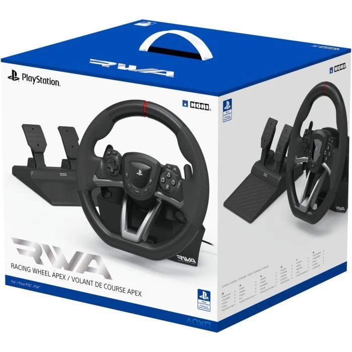 Руль Hori Racing Wheel Apex для ПК та Playstation 5 (ACC-0849) (UA) ; Кількість кнопок: 17; Вібрація: