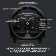 Руль Logitech G923 Racing Wheel and Pedals для Xbox One та PC Чорний (941-000158) (UA)