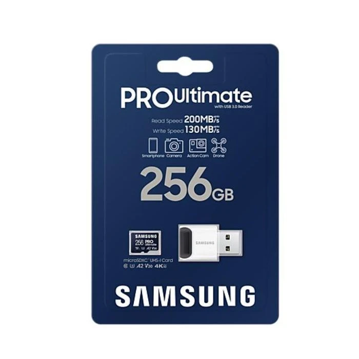 Samsung 256GB microSDXC class 10 UHS-I U3 V30 A2 Pro Ultimate (MB-MY256SB/WW) (UA)
