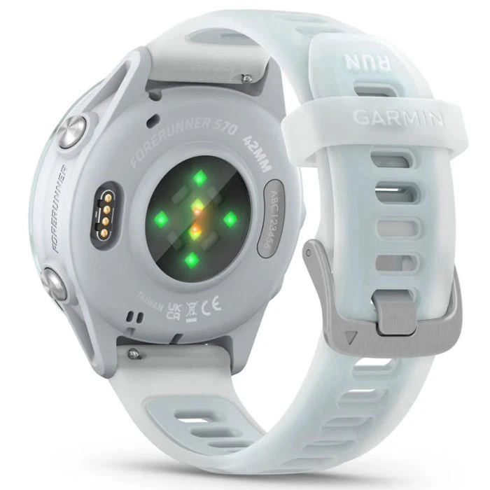 Смарт-годинники Garmin Forerunner 570 - 42MM, Whitestone/Cloud Blue, GPS (010-02970-01) (UA)
