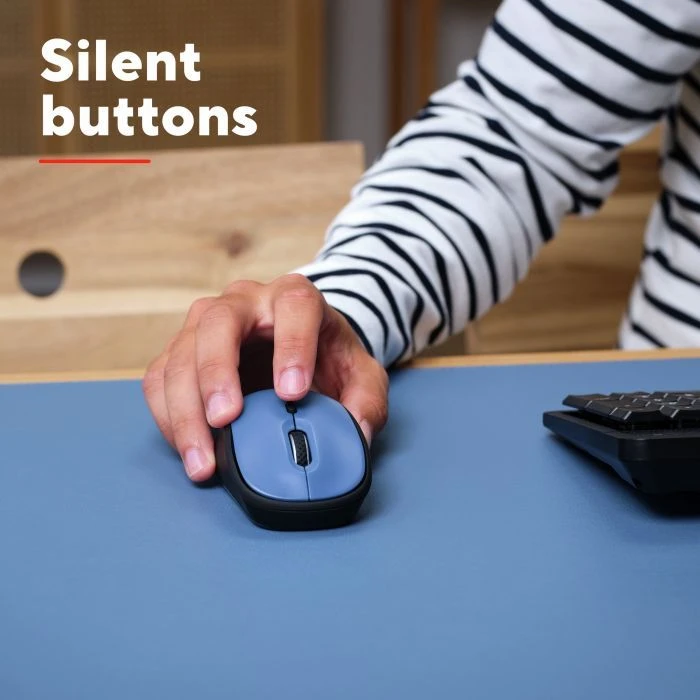 Trust Yvi+ Silent Wireless/Bluetooth Dark Blue (25514) (UA) ; Подключение: беспроводное;