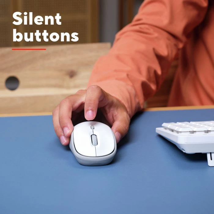 Trust Yvi+ Silent Wireless/Bluetooth White (25513) (UA) ; Подключение: беспроводное;