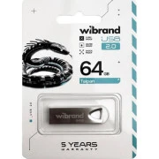 Wibrand 64GB Taipan Silver USB 2.0 (WI2.0/TA64U2S) (UA)