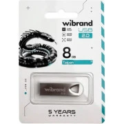 Wibrand 8GB Taipan Silver USB 2.0 (WI2.0/TA8U2S) (UA)