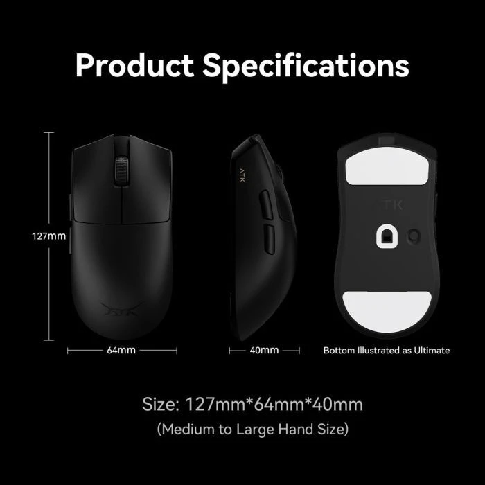 ATK Blazing Sky X1 Ultimate Wireless/USB White (ATK-X1-ULTI-WHT) (UA)