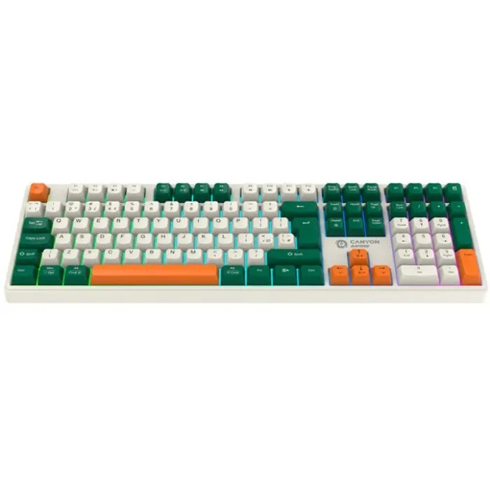 Canyon Shadder GKW-11 RGB Silent Wireless/Bluetooth/USB UA White (CND-SKBW11) (UA) ; Назначение: для ПК;