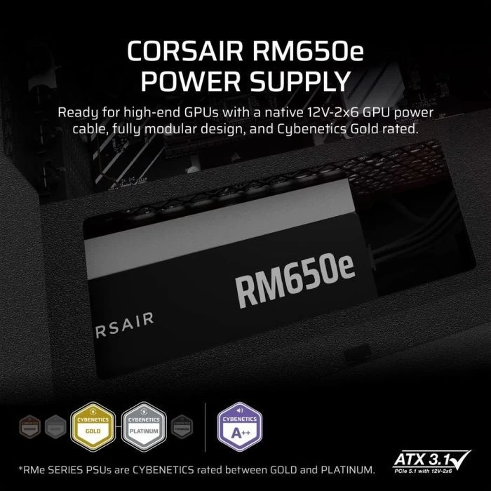 Corsair 650W RM650e (CP-9020302-EU) (UA)