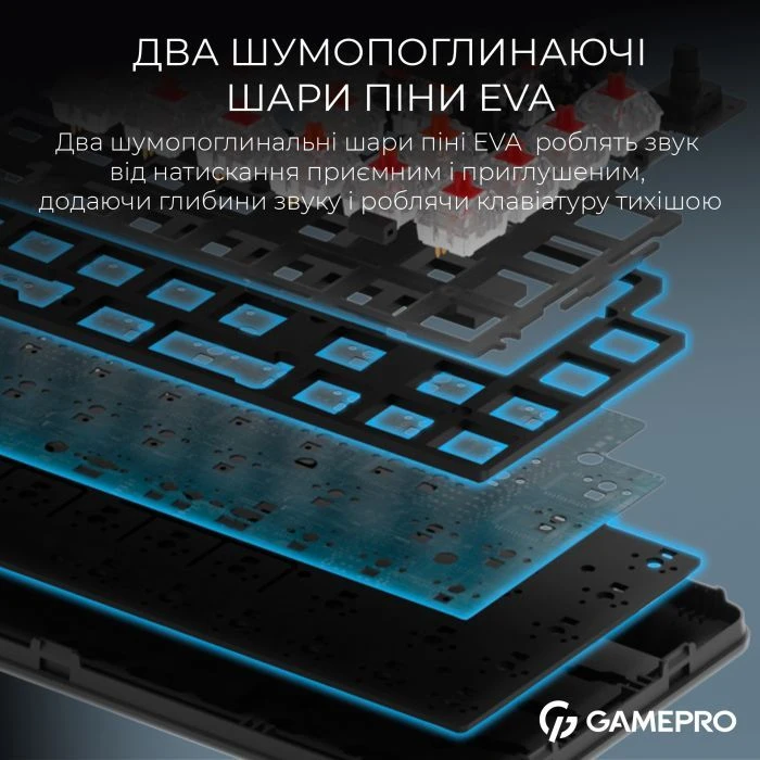 GamePro Asgard Valhalla MK210B Pro 65 RGB Wireless/Bluetooth/USB Black (MK210B Pro) (UA)
