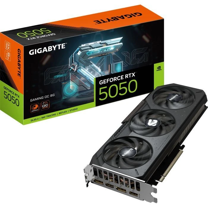 GIGABYTE GeForce RTX5050 8Gb GAMING OC (GV-N5050GAMING OC-8GD) (UA)