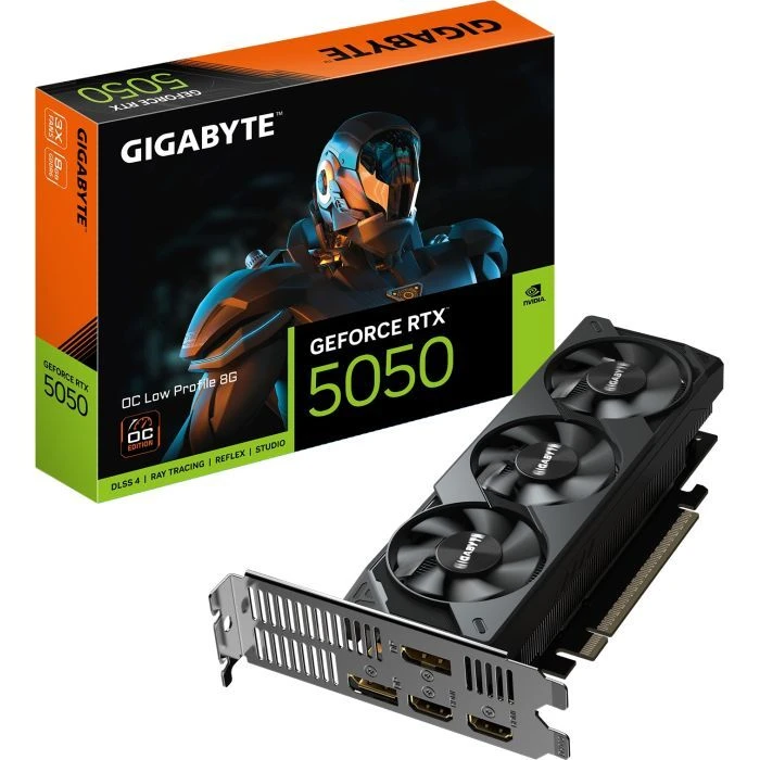 GIGABYTE GeForce RTX5050 8Gb OC Low Profile (GV-N5050OC-8GL) (UA)