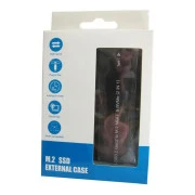 Карман зовнішній Dynamode M.2 SSD NVMe/SATA combo USB3.2 GEN2 Type-C алюміній чорний (DM-CAD-SSD10) (UA)