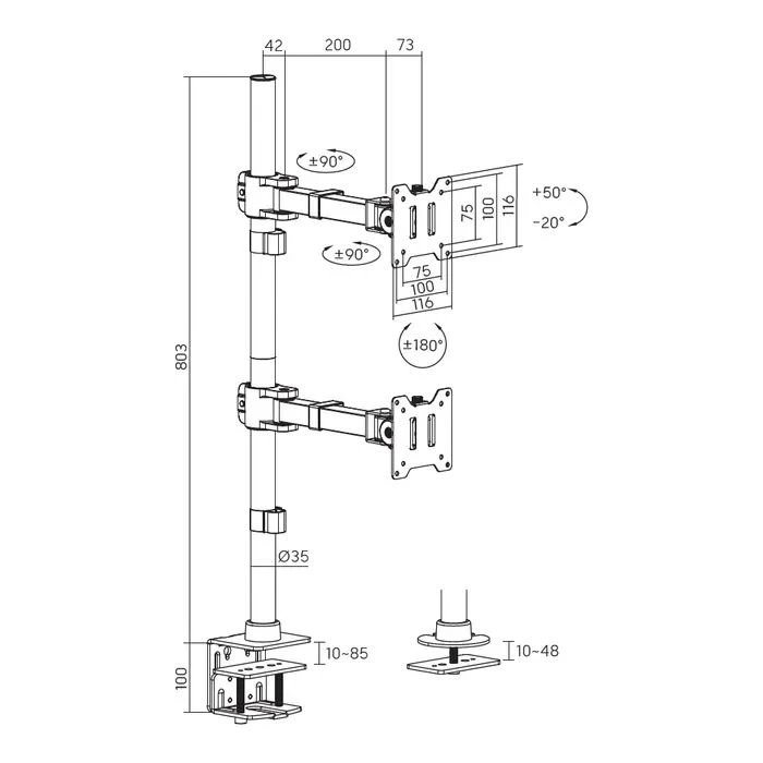 Кронштейн OfficePro MA122B (UA)