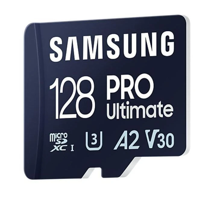 Samsung 128GB microSDXC class 10 UHS-I U3 V30 A2 Pro Ultimate (MB-MY128SB/WW) (UA) ; Объем памяти: 128 ГБ; Класс карты: