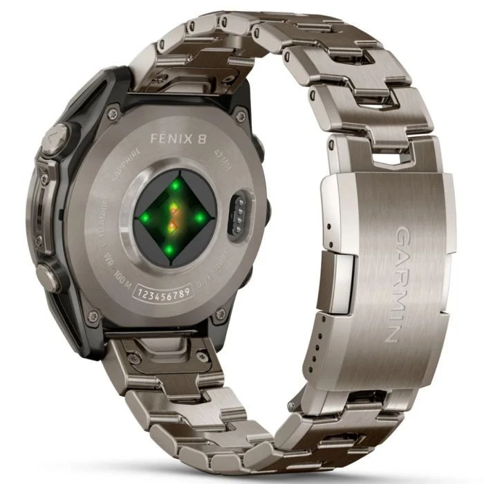 Смарт-годинники Garmin fenix 8 47mm, AMOLED, Saph, Ti/Bare/Graphite w/TiBand,Excl, GPS (010-02904-40) (UA)