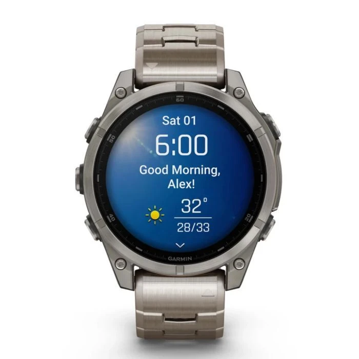 Смарт-годинники Garmin fenix 8 47mm, AMOLED, Saph, Ti/Bare/Graphite w/TiBand,Excl, GPS (010-02904-40) (UA)