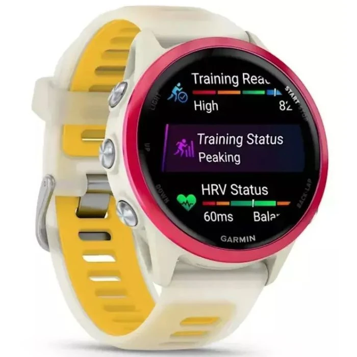 Смарт-годинники Garmin Forerunner 570 - 42MM, Bone/Raspberry/Mango, GPS (010-02970-02) (UA)