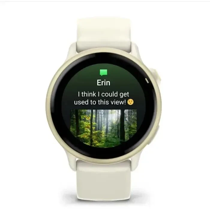 Смарт-годинник Garmin vivoactive 6, Bone/Lunar Gold, GPS (010-02985-01) (UA)