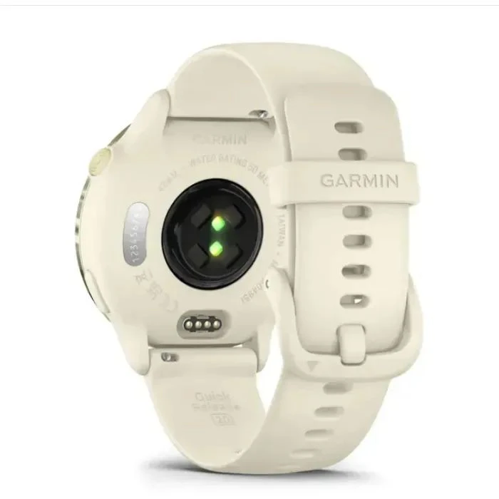 Смарт-годинник Garmin vivoactive 6, Bone/Lunar Gold, GPS (010-02985-01) (UA)