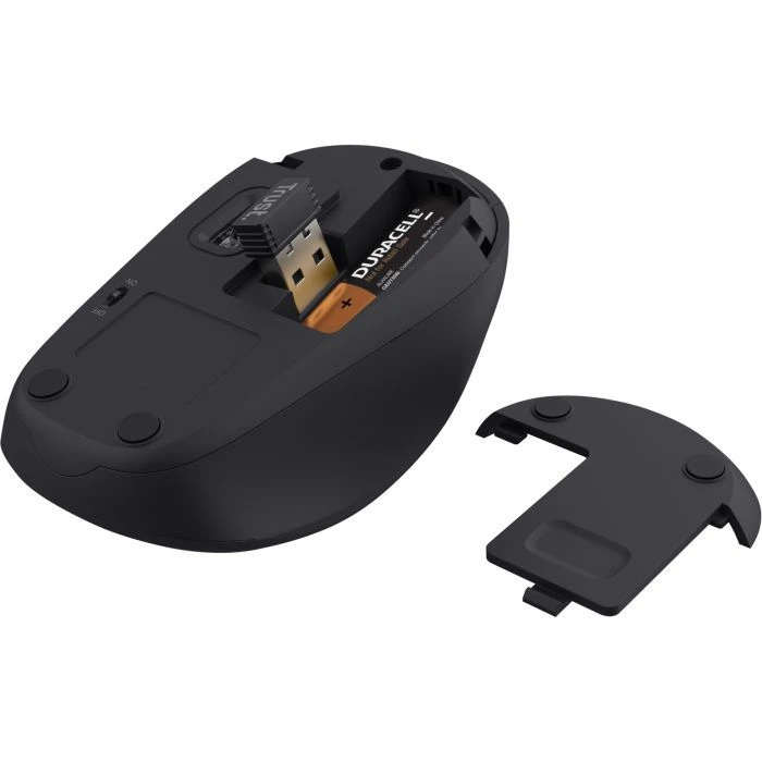 Trust Yvi+ Silent Wireless/Bluetooth Glossy Black (25512) (UA)
