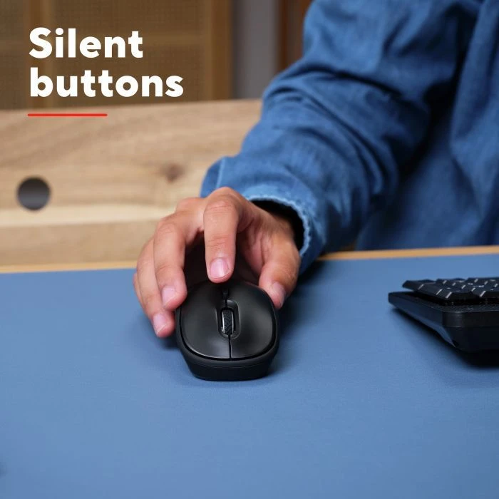 Trust Yvi+ Silent Wireless/Bluetooth Glossy Black (25512) (UA) ; Подключение: беспроводное;