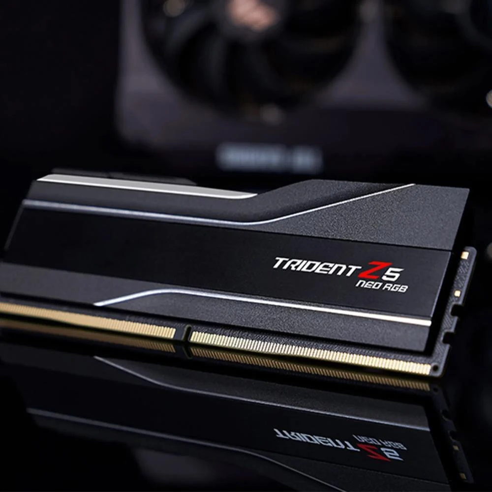 G.Skill 32 GB (2x16GB) DDR5 6400 MHz Trident Z5 Neo RGB Black (F5-6400J3239G16GX2-TZ5NR) (UA) Бренд: G.Skill; Призначення: