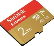 SanDisk 2 TB microSDXC U3 V30 A2 Extreme + Adapter SD (SDSQXAV-2T00-GN6MA) (UA)