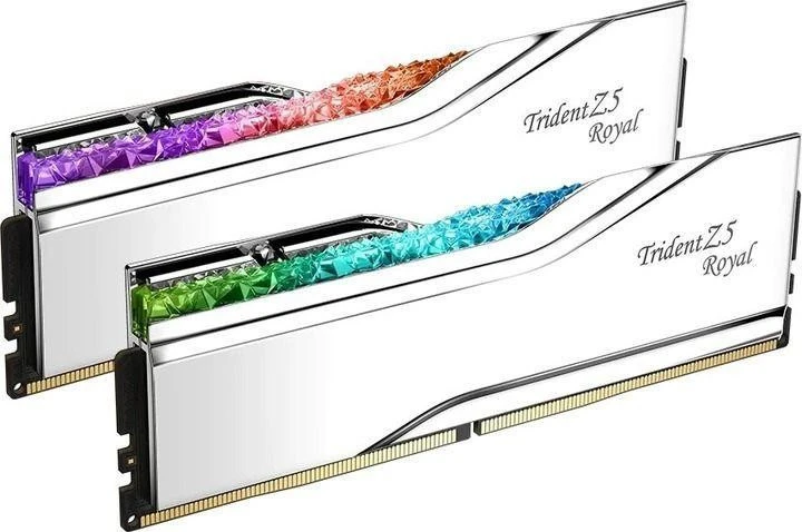 G.Skill 32 GB (2x16GB) DDR5 6400 MHz Trident Z5 Royal Silver (F5-6400J3239G16GX2-TR5S) (UA) Бренд: G.Skill; Призначення: Пам'ять