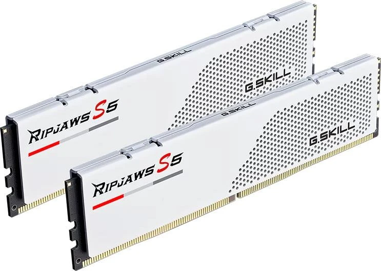 G.Skill 64 GB (2x32GB) DDR5 6000 MHz Ripjaws S5 Matte White (F5-6000J2836G32GX2-RS5W) (UA)