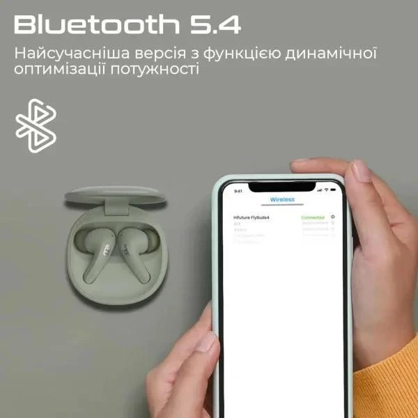 Навушники TWS HiFuture Flybuds4 Black (flybuds4.black) (UA) Бренд: HiFuture; Лінійка: FlyBuds4;