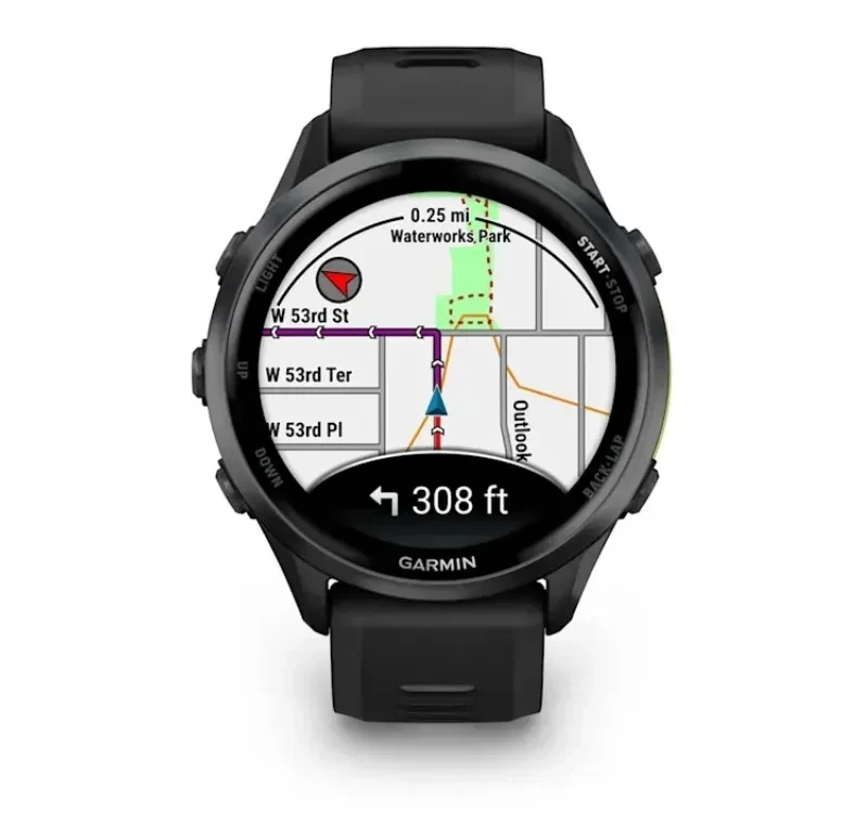 Garmin Forerunner 970 Black Carbon Gray DLC Titanium with Black/Translucent Whitestone Silicone with Slate Buckle (010-02969-60) (UA) Діагональ екрану: 1.4; Роздільна