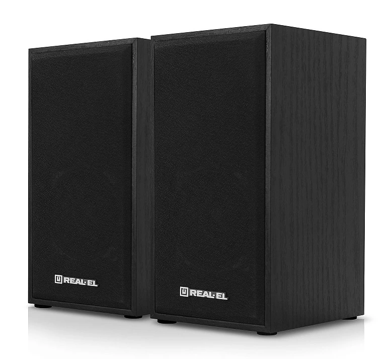 REAL-EL S-202 Black (EL121200019) (UA) Тип: стаціонарні; Wi-Fi: немає;