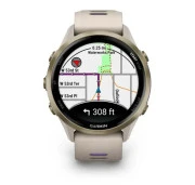 Garmin Forerunner 970 French Gray Soft Gold Titanium with French Gray/Translucent Indigo Silicone with Soft Gold Buckle (010-02969-62) (UA)