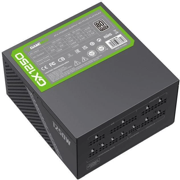 GameMax GX-1250 PRO BK(ATX3.1PCIe5.1) (UA) Бренд: GameMax; Форм-фактор БП: ATX;