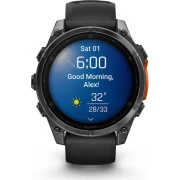 Garmin fenix 8 47mm, AMOLED, Glass/SS, SlateGray Steel/Black, BlkBnd, GPS (010-02904-00) (UA)