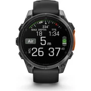 Garmin fenix 8 47mm, AMOLED, Glass/SS, SlateGray Steel/Black, BlkBnd, GPS (010-02904-00) (UA)