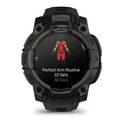 Garmin Instinct 3, 45 мм, AMOLED, чорний безель з чорним ремінцем, GPS смарт-годинник (010-02936-00) (UA)