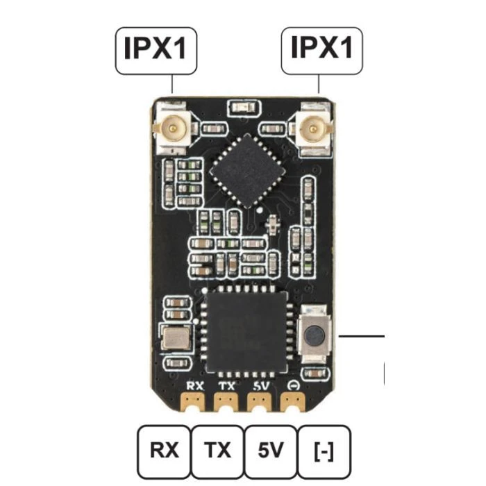 Приймач (RX) RadioMaster DBR3 (UA) ; Робоча частота: 915 МГц; Вхідна