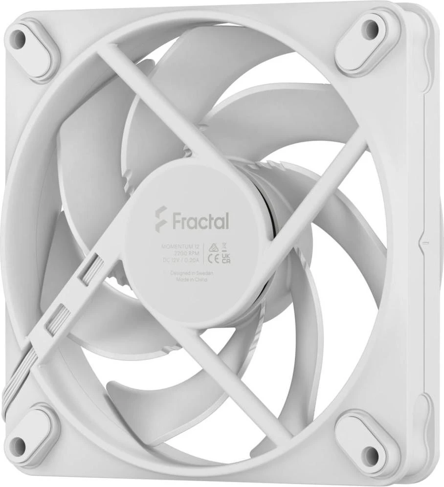 Вентилятор Fractal Design Momentum 12 White (FD-F-MO1-1202) (P2796) (UA) Бренд: Fractal Design; Призначення: для