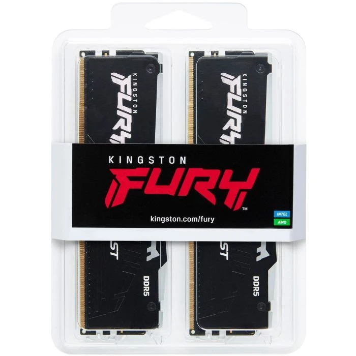 DDR5 64GB (2x32GB) 5600 MHz Beast RGB EXPO Black Kingston Fury (KF556C36BBE2AK2-64) (UA) ; Обсяг пам'яті: 64 ГБ; Кількість