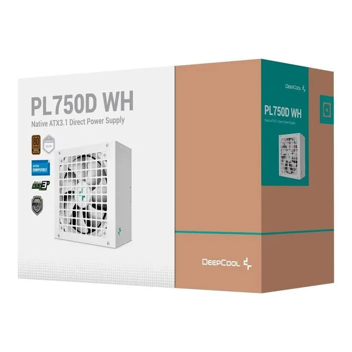 Deepcool 750W (PL750D WH) (UA) ; Стандарт БП: ATX; Потужність: 750