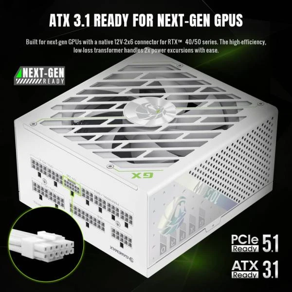 GameMax GX PRO 1050G WH (UA)
