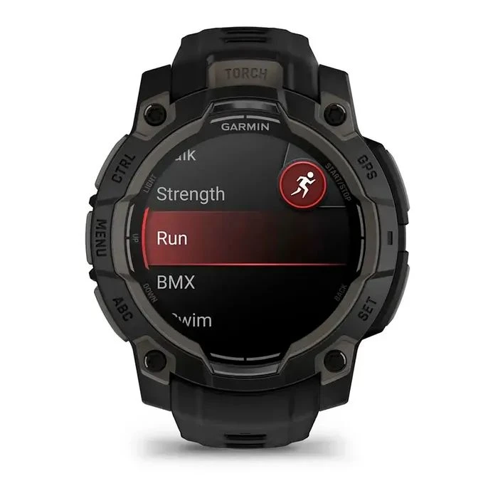 Garmin Instinct 3, 45 мм, AMOLED, чорний безель з чорним ремінцем, GPS смарт-годинник (010-02936-00) (UA)