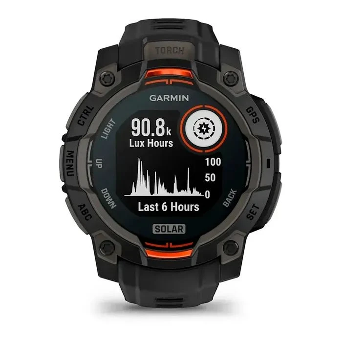 Garmin Instinct 3, 45mm, Solar, Чорний безель з чорним ремінцем, GPS смарт-годинник (010-02934-00) (UA)