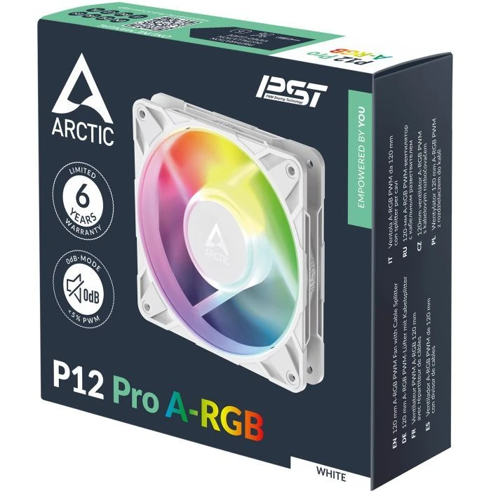 Кулер для корпуса Arctic P12 PRO A-RGB WHT (ACFAN00311A) (UA)