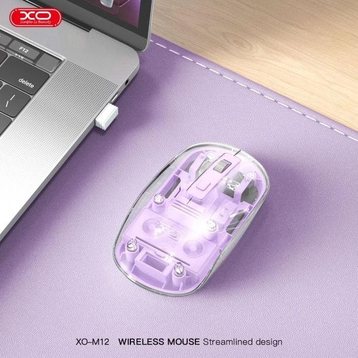 XO M12 Wireless Transparent/Pink (M12 Purple) (UA) ; Підключення: бездротове;