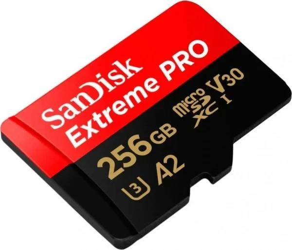 microSDXC SanDisk 256 GB microSDXC UHS-I U3 Extreme Pro + SD Adapter (SDSQXCD-256G-GN6MA) Бренд: SanDisk; Объем памяти, ГБ: 256;