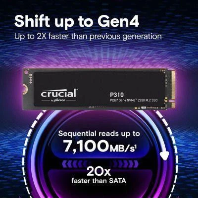 Crucial P310 1 TB (CT1000P310SSD8) Бренд: Crucial; Лінійка: P310; Обсяг,