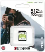 Kingston 512 GB SDXC Class 10 UHS-I U3 Canvas Select Plus SDS2/512GB